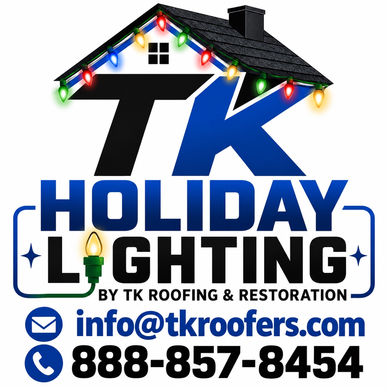 TK Holiday Lighting by TK Roofing and Restoration